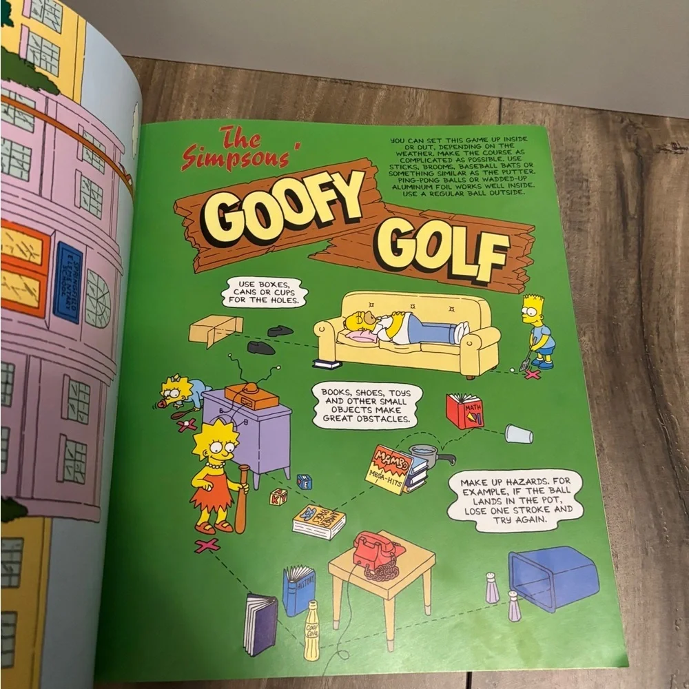 Vintage 1991 The Simpsons Rainy Day Fun Book - Picture 6 of 8
